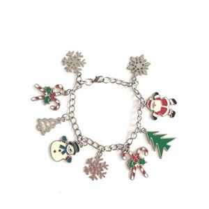 ⭐️5 for $25⭐️ Christmas Themed December Winter Charm Bracelet Santa Snowflake